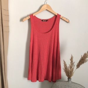 Evereve Red stripe Flowy Tank Small